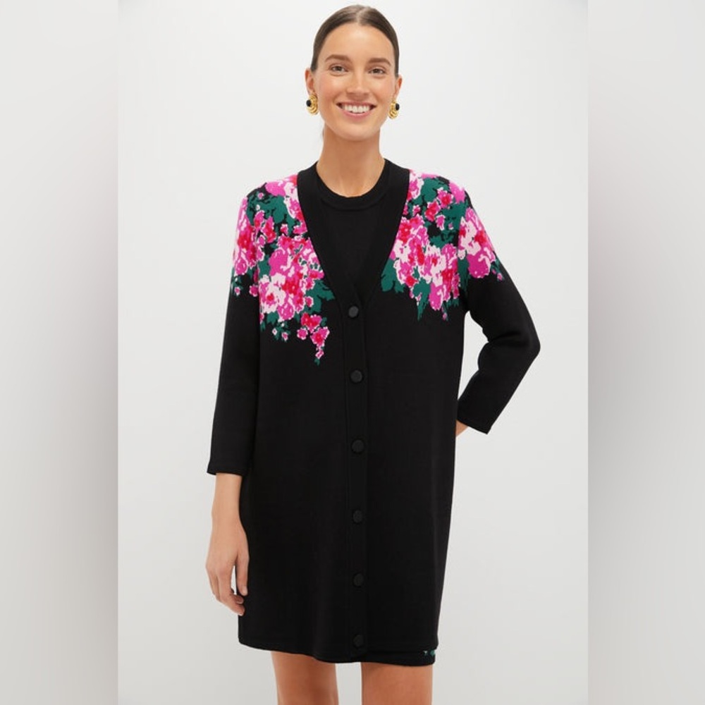 NWT Tuckernuck Climbing Roses Knit Liv Cardigan
